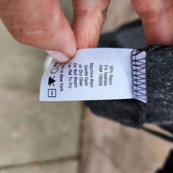 Hatch to hospital charcoal gray robe white piping maternity - Picture 3 of 8